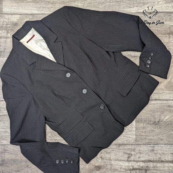 Tapemeasure Pin Stripe 3 Button Blazer Size 16 - Picture 1 of 5